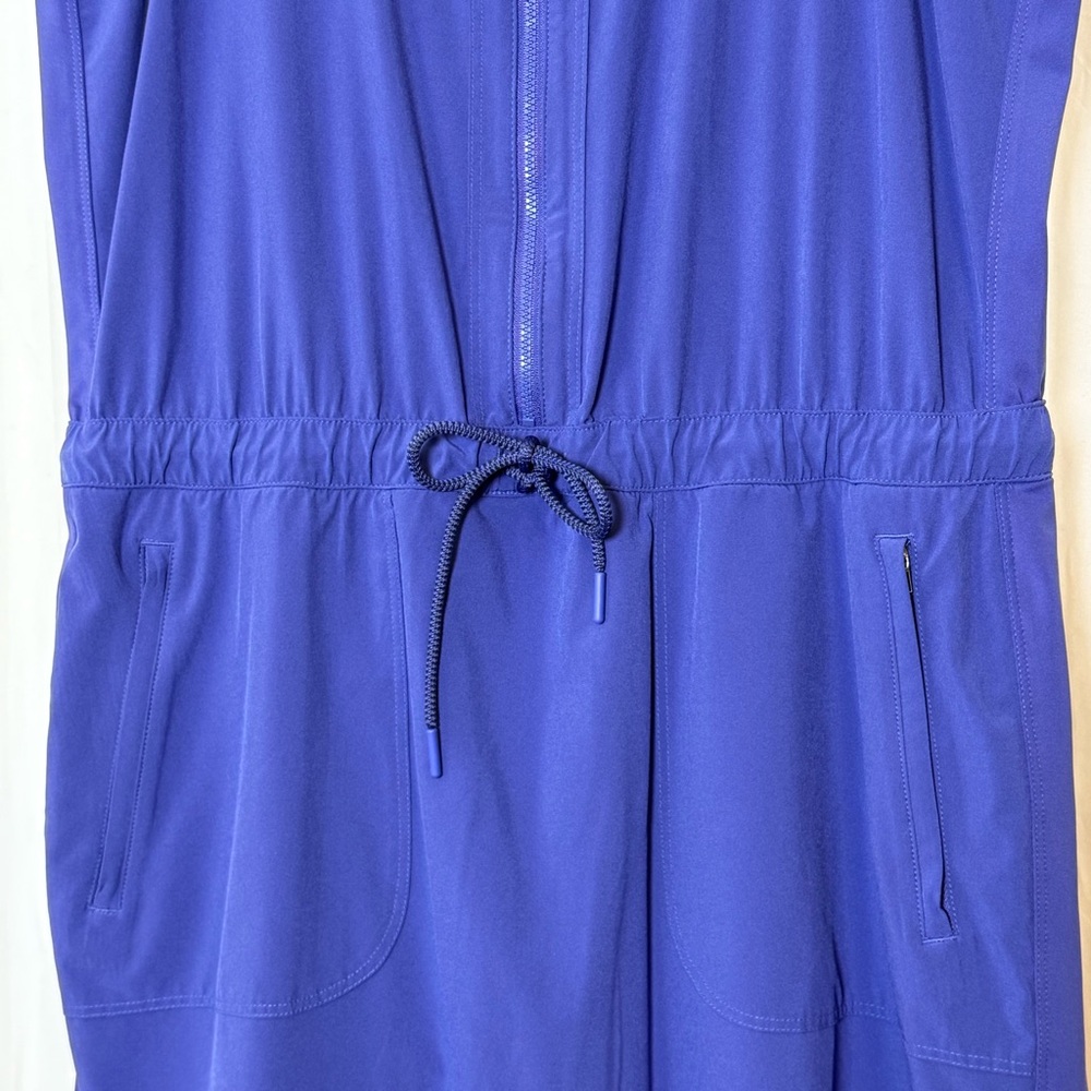Athleta Expedition Skort Dress Romper Mesh Shorts Size 14 Blue - Picture 8 of 16